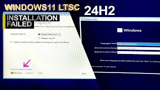 Windows 11 IoT Enterprise LTSC 24H2 Installation has failed No Internet [upl. by Casanova]