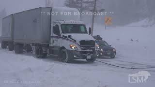 312023 Donner Pass CA  Insane Blizzard Blasts California [upl. by Zere]