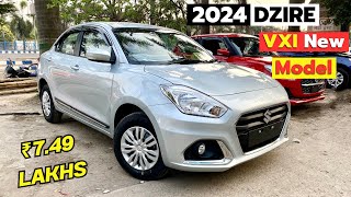 NEW Maruti Dzire VXI 2024 Model ❤️  Price  Exterior  Interior  Features [upl. by Trinidad760]