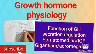 Growth hormone secretion mechanism of action functions and applied endocrine physiology [upl. by Mathia]