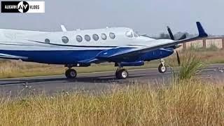 First Flight Aligarh to Lucknow  19 Seater Plane  Aligarh Airport [upl. by Haiacim387]