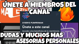 SE PARTE DE MIEMBROS DEL CANAL SYDER13 ASESORIAS DE APKS Y IPTV [upl. by Atnwahsal]