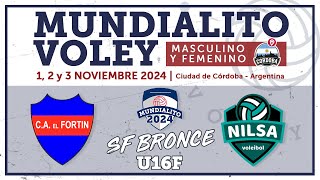 U16F SF Bronce  El Fortín Tapiales Argentina vs Nilsa Santiago Chile [upl. by Yznyl124]