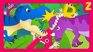 Make a monster ABC with the head butting dinosaur Pachycephalosaurus  more dino song collection [upl. by Humble]