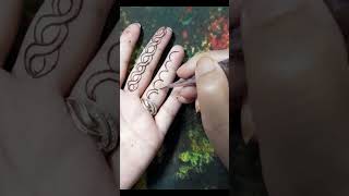 Very easy mehandi design patterns mehndi hennadesign ytshorts [upl. by Aneis655]