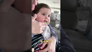 Funny baby moments babylaughs cutebabies funnybabyvideos smilewithbaby [upl. by Aidyn]