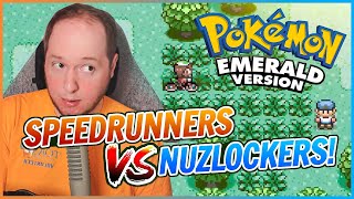 SPEEDRUNNERS VS NUZLOCKERS Pokemon Emerald NUZLOCKE SPEEDRUN Challenge Race [upl. by Blackmun]