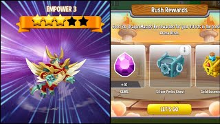 278 Dragon city  Empower 3  High Flying Dragon  Top 3 in Rush Arena [upl. by Taub340]