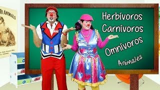 Animales Herbívoros Carnívoros y Omnívoros [upl. by Oswal502]