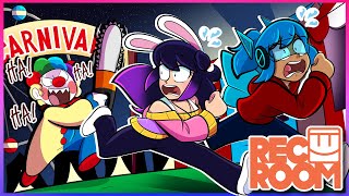 VBunny and Pow Jams Enter a HAUNTED CARNIVAL Rec Room [upl. by Dyanna805]