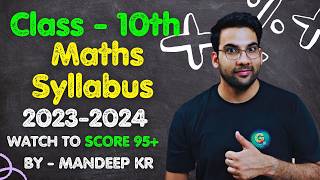 Class 10th Maths Syllabus 202324  CBSE  By GREENBoard [upl. by Murry]