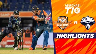 Chennai Braves vs Morrisville Samp Army  Abu Dhabi T10  Match 7  HighlightsJioCinema amp Sports18 [upl. by Reldnahc217]