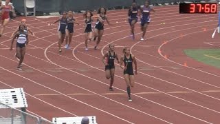 2016 TF  CIFss Prelims Div 2  Girls 4x100 Relays 5 Heats [upl. by Htnamas]