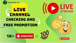 1K Free Subscribers 🔴 Live Chennel Checking and Promotion livechannelpromotion live subs4subs [upl. by Dennison]