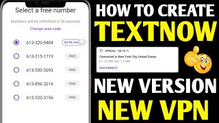 How to create textnow account 2024  textnow sign up problem fix 2024  TextNow account create 2024 [upl. by Sherline]