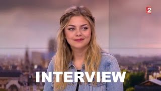 Aprende francés con Louane entrevistada en el noticiero de France2 [upl. by Noslien606]