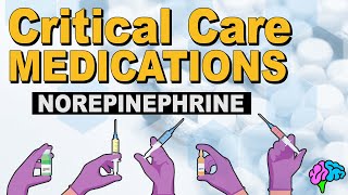 Norepinephrine Levophed  Critical Care Medications [upl. by Laamaj]