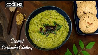 Delicious Coconut Coriander Chutney in Under 10 Minutes  South Indian Side Dish for Idli Dosa [upl. by Aenat]