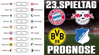 23Spieltag Bundesliga 2324 Prognose  Alle Spiele amp Tipps [upl. by Kingdon]