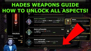 Hades Weapon Aspects Guide  How To Unlock ALL Hidden Weapon Aspects  Tips and Tricks  Beginner [upl. by Ayela419]