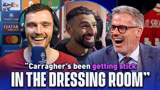 Andy Robertson reveals what Liverpool really think of Carraghers Salah comments 👀  UCL Today [upl. by Atnahsa]