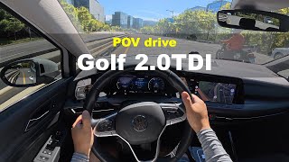 2025 Volkswagen GOLF 20TDI POV drive [upl. by Eelamme]