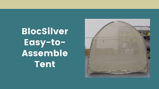 BlocSilver EasytoAssemble Tent  EMF Protection [upl. by Siegfried]