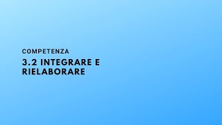 Competenza 32 Interagire e rielaborare contenuti digitali [upl. by Shalne]