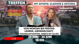 Freundschaftliches Treffen mit Apostel Vladimir amp Viktoria Muntyan  Frankfurt  Tag 1 [upl. by Purpura]