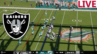 🔴LIVE 🔴Las Vegas Raiders vs Miami Dolphins NFL Week 11 NFL TV Madden NFL [upl. by Ysabel]