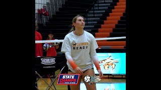 Ella Craggs  Northville High School  Volleyball Quarterfinal Highlights  111924 [upl. by Yeclehc]