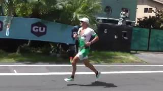 Lionel Sanders during the marathon in Kona Ironman Hawaii 2018 [upl. by Nerad480]