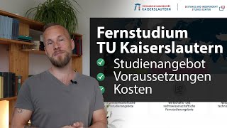 Alles zum Fernstudium an der Uni Kaiserslautern DISC – Master staatlich amp berufsbegleitend [upl. by Nerred]