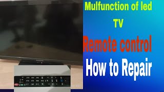 Mulfunction of led TV remote control how to repair [upl. by Llennej]