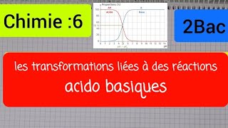 transformations liées aux réactions acido basiques  2Bac الثانية بكالوريا [upl. by Tore123]