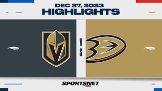 NHL Highlights  Golden Knights vs Ducks  December 27 2023 [upl. by Daberath]