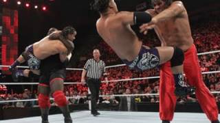 Raw Mark Henry amp The Great Khali vs The Usos [upl. by Eladnor]