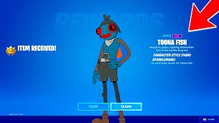 How to Unlock Visitor Edit Style for Toona Fish Skin Fortnite Season 8 [upl. by Chlori376]