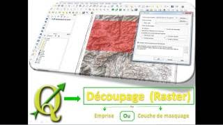 QGIS comment découper un raster [upl. by Bashee766]