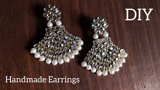 Earrings Making At Home ❤️ tutorial diyearrings youtube handmadejewelry [upl. by Haymes]