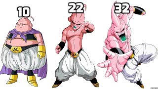 DBZMacky Majin Buu All Forms POWER LEVELS Over The Years [upl. by Eltsyrk]