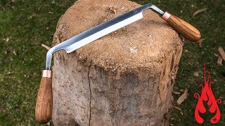 Blacksmithing  Forging a drawknife [upl. by Godderd]