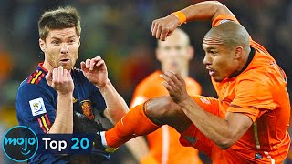 Top 20 Craziest Football Fouls Ever [upl. by Gariepy499]