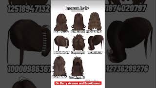 cute brown hair Roblox code roblox freecode hairstyle free robloxcodes hair aesthetic [upl. by Liagabba836]