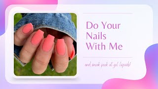 Do Your Nails With Me  Testing a New Gel [upl. by Nnairda]