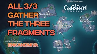 Gather the Three Fragments  Puzzles Guide  Enkanomiya Region  Genshin Impact 24 [upl. by Merdith]