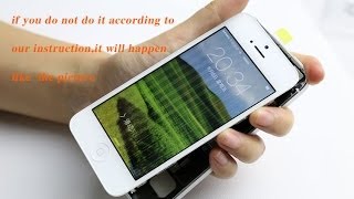 HOW TO FIX VERTICAL LINES ON A IPHONE 5 [upl. by Nilloc]