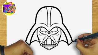 HOW TO DRAW STAR WARS  EASY STEP BY STEP  DRAWING STAR WARS TUTORIAL [upl. by Aylmer921]