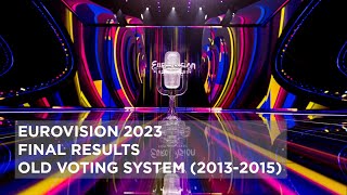 EUROVISION 2023 FINAL RESULTS OLD VOTING SYSTEM [upl. by Sillek312]