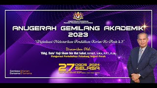 ANUGERAH GEMILANG AKADEMIK PEJABAT PENDIDIKAN DAERAH KERIAN 2023 [upl. by Gannes]